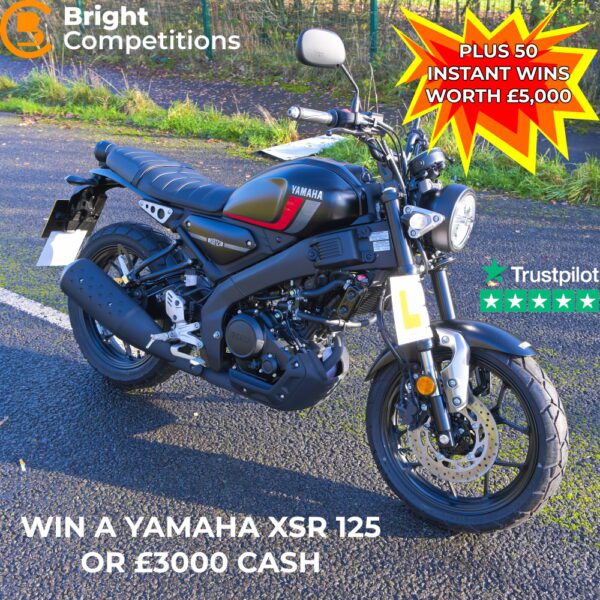 Win a Yamaha XSR 125 or £3000 + 50 Instant Cash Wins Worth £5000