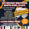 **PRICE DROP** £15,000 CASH – £12,000 INSTANT WINS / £3,000 MAIN FINAL PRIZE – 200 INSTANT WIN PRIZES #19