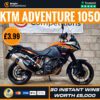 KTM Adventure 1050 or £3000 Cash + 30 Instant Wins Worth £5000