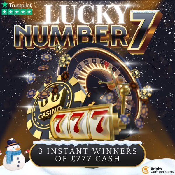 Lucky Number 7 - £777 Instant Wins & Website Credit