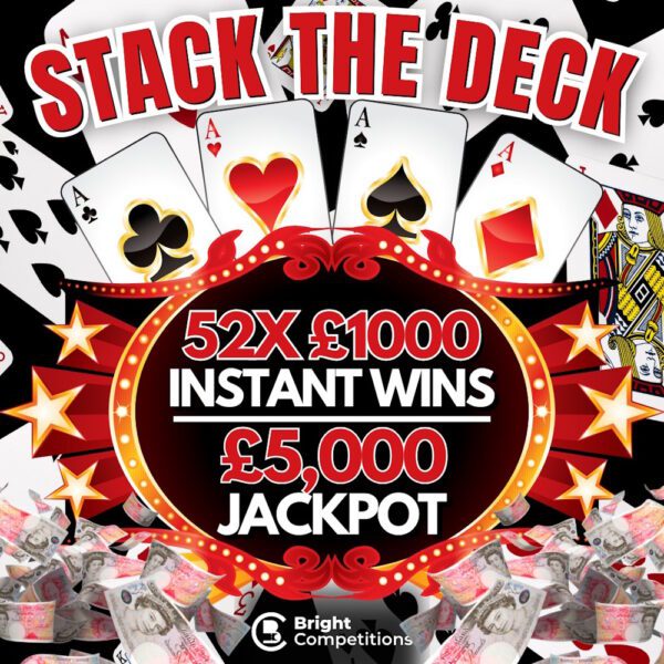 Stack the Deck – 52x £1,000 INSTANT WINS & £5,000 JACKPOT – Bright ...