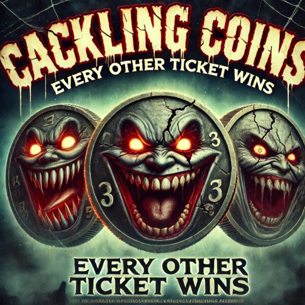 Cackling Coins - Every OTHER Ticket is a Winner! & 5x £100 Cash Jackpots