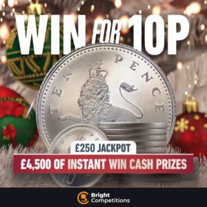 Christmas 10p Instant Win Competition! – Instant Wins & £250 Jackpot