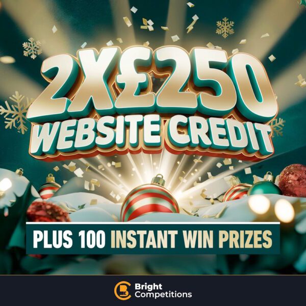 Christmas Website Credit! 100x Instant Credit Wins & 2x £250 Credit Jackpot