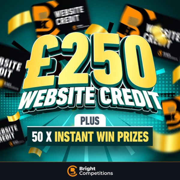 Website Credit! 50x Instant Credit Wins & £250 Credit Jackpot