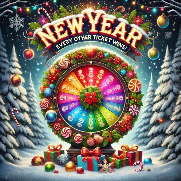 It's New Year Every Other Ticket Wins & 5x £100 Jackpots