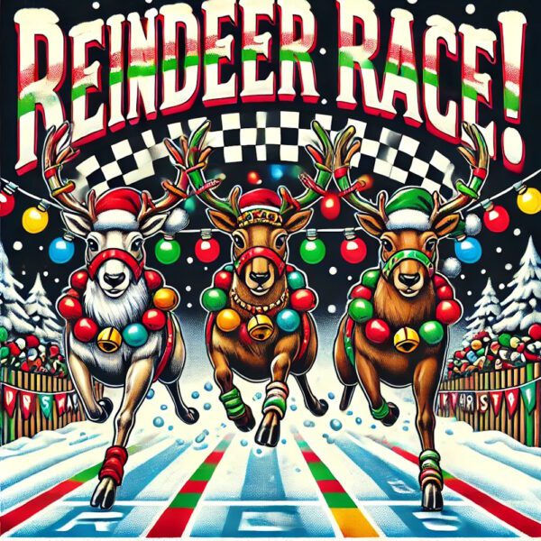 Reindeer Race! 200 Instant Wins & 3 Reindeers To Be Found & £50 Main Prize