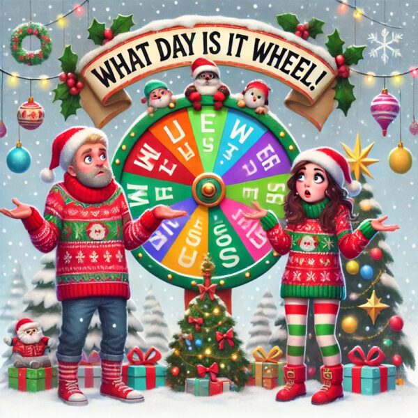 What Day is it Wheel?! 261 Instant Wins, 4 Instant Spins & 1 Main Spin – 65p Per Ticket